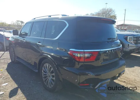2021 Nissan Armada Platinum 2Wd z USA, uszkodzony, nr VIN JN8AY2DA0M9370382